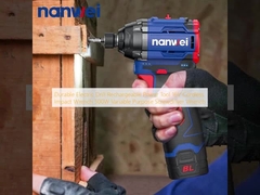 Durable Electric Drill Rechargeable Power Tool 16V Cordless Impact Wrench  500W Variable Purpose Screwdriver Wrench