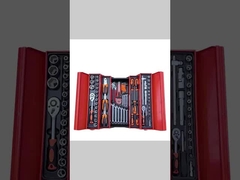 Iron Tool Box Combination Set 85 Piece Machine Repair Three-Layer Foldable  Sleeve Set for Tool