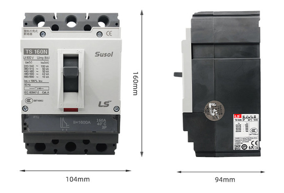 Leakage Protection Thermal Magnetic Circuit Breaker TS Series Plastic Shell