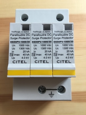 DS50PV-30-30 DC Lightning Protection , IP20 Level DC Lightning Arrester