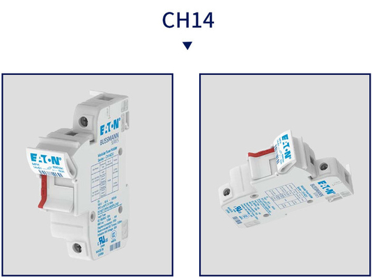 CH141DU 14x51mm Low Voltage Fuse Holder Modular Bussamann