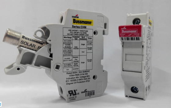 CHM1DIU Modular Din Rail Holder IP20 Finger Safe For PV Fuses