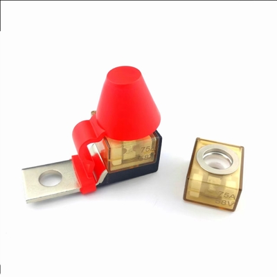 Red Hat Fuse Square Distribution Bottle Ceramic Automotive Fuses For RV Yacht Crane 58V 200A