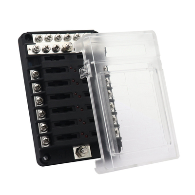 Belt Negative Polar Flow Stream Row 14 Road Fuse Box With LED Indicator 100A