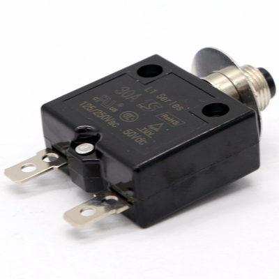 50VDC 5-30A Manual Reset Button Circuit Breaker Heat Broken Road Protection