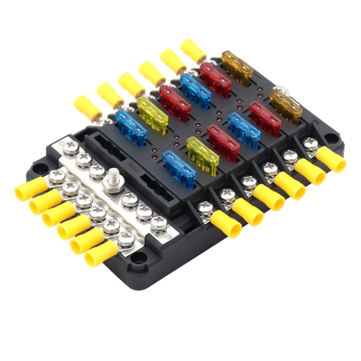 Belt LED Indicator Lights Car Fuse Box With Negative Polar Flow Exhaust Integration