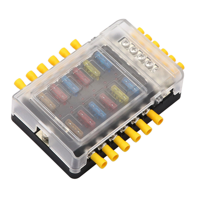 Belt LED Indicator Lights Car Fuse Box With Negative Polar Flow Exhaust Integration