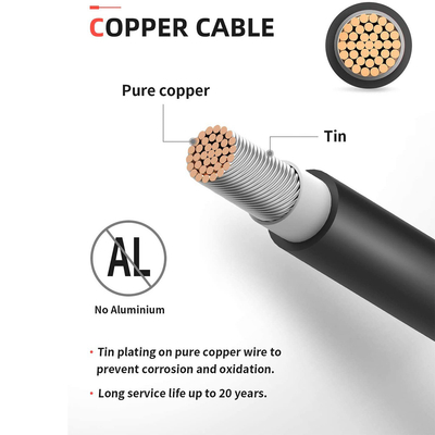 RV Yacht Modification 12AWG PV Extension Cable With Mother / Male Head Connector