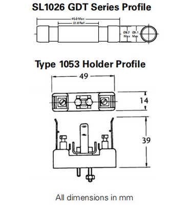 Littelfuse SL-1026-700 High Power Gas Discharge Surge Protector Plasma GDT