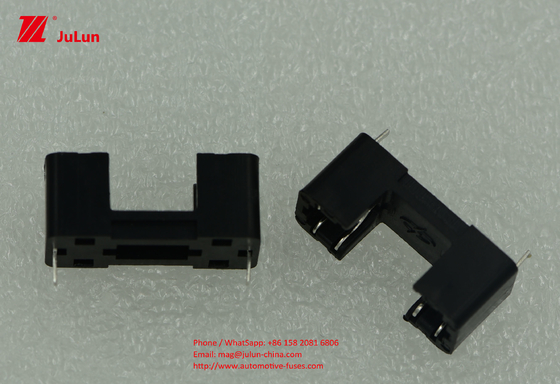 PTF-15 PCB Mounting Fuse Holder 5X20 Black Circuit Board Fuse 10A 250V