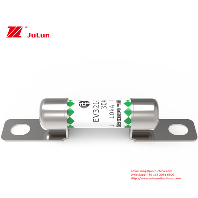 Ceramic Automotive EV Bolted Type Round Tube Fuse For Road Vehicle EV321-3EL 50A 800VDC