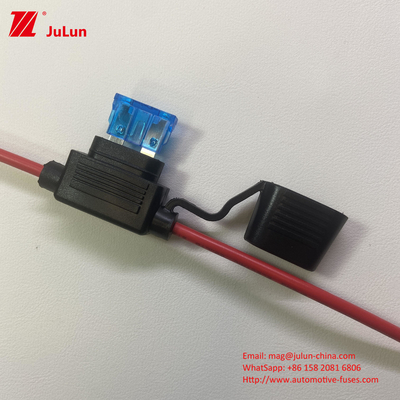 Medium Size Car Insert Low Voltage Fuse Holder With UL 94 V-0 Flammability Rating Ancillary Lighting