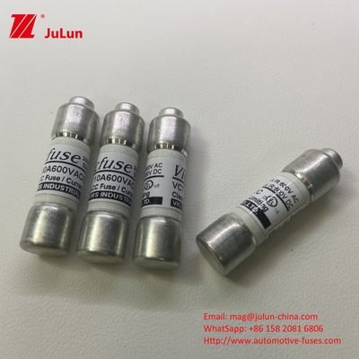 30A High Current 4A 5A 6A 600V PV Ceramic Automotive Fuses For Solar Junction Box DC Fault Current 50KA