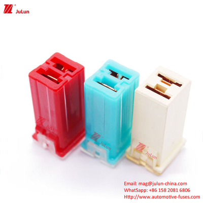 Safety Square Car Fuses Small Insert Mini Medium Large Current 20A 30A 40A 50A 60A Short Long Foot 32V Fuse Box