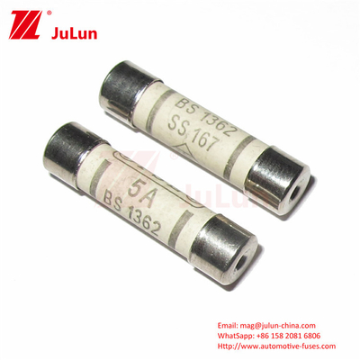 BS1362 240V 250V Rated Voltage SEM UK PLUG Ceramic Automobile Fuses 6*25mm For Automobile Protection