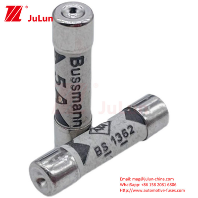 Power Flat Head Tubular Ceramic Automotive Fuses For Safety Regulation ASTA BS1362 SS167