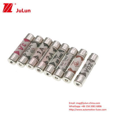 Power Flat Head Tubular Ceramic Automotive Fuses For Safety Regulation ASTA BS1362 SS167