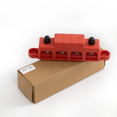 Busbar Tool Set, Including 4 X 5/16" Power Distribution Block Bus Bar With Cover, Hammer Lug Crimper Tool For 8 AWG - 00