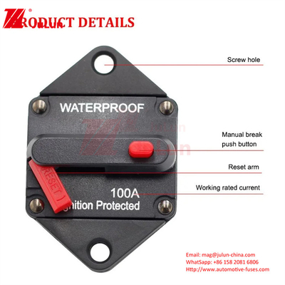 300A RV Circuit Breaker 48V Motor Fuse Inverter Marine Overload Protector Reset Circuit Breaker