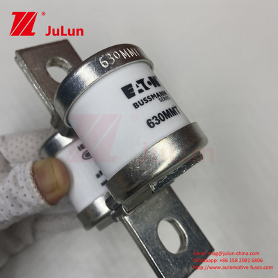 690V Current Ceramic Car Fuses With Twin Bolt Plate Installation  630A  630MMT