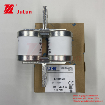 690V Current Ceramic Car Fuses With Twin Bolt Plate Installation  630A  630MMT