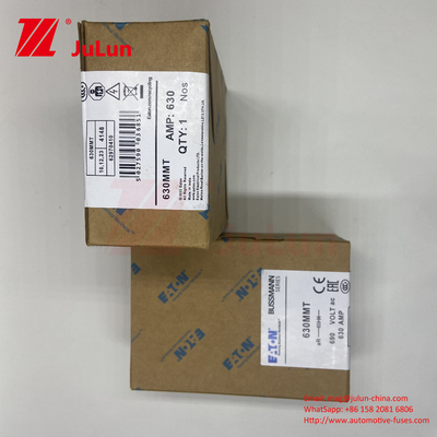 BUSSMANN 630MMT 690V Ceramic Copper Twin Flat Plate Bolt Type Fuse For Automotive