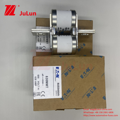 630MMT 690V BUSSMANN Ceramic Copper Twin Flat Plate Bolt Type Fuse 630A Electric Current 0.43kg Weight