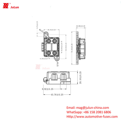 Automotive Electronic Circuit Protection Motorcycle Manually Reset Circuit Breaker