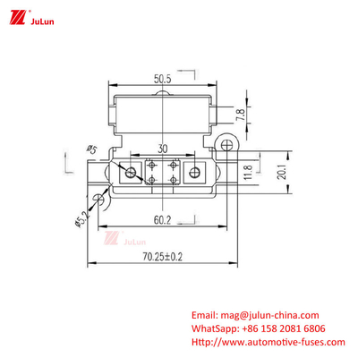 30A-500A Corrent ANS/MIDI Small Good Fuse Holder Ship Manually Reset Circuit Breaker