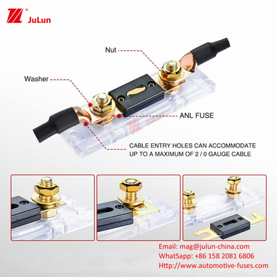 Car 30-500AMP Rated Voltage 32V Car Manual Reset Circuit Breaker BX2141A-1 Car Safety Box Assembly