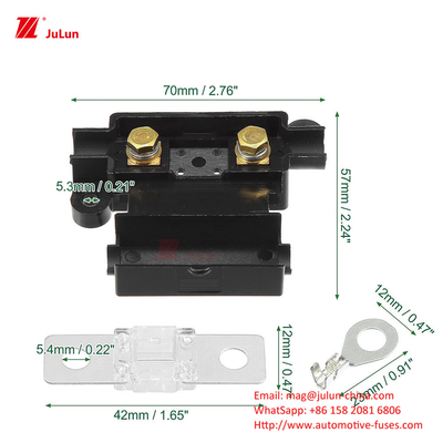 Auto Fuse Nylon Fuse Holder 32V 30A-500A Rated Voltage ANM High Power Fuse Box Accessories