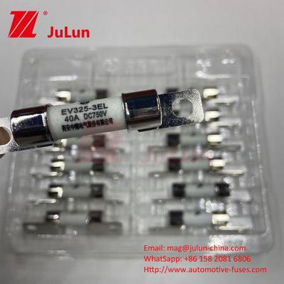 Quartz Sand Out Pipe 10A - 100A Bolted Electric Fuse For Charger 30A 50A 750VDC EV Fuse Hey Are Suitable F