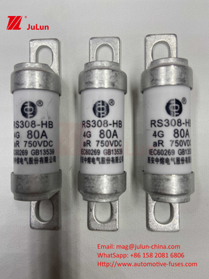 750VDC Ceramic Automotive Fuses RS308 HB 4G High Temperature 10A 20A 25A 30A 40A 50A 63A 80A 100A 750VDC FUSE