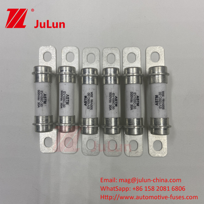 20KA Breaking Capacity 50A 30A DC Breaking Capacity Fuse 500VDC M6 Bolt Hybrid Car