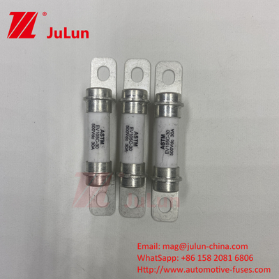 Battery Energy Storage 50A High Break 500VDC Fuse DC Ceramic Tube High Break 30A Safety Protection Fuse Electric Vehicle