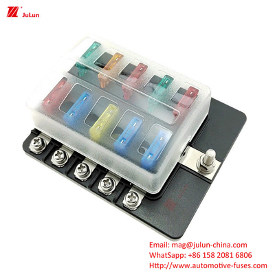 ANS/MIDI 30A-500A Small Copper Contact Fuse Holder Meets EU UL Standard 12-Way Fuse Box