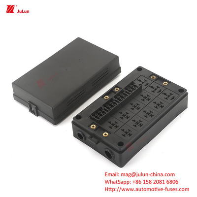 12 Way Fuse Box 12 Way Positive And Negative Car Boat Safety Seat With LED Light Car Insert Automatic Reset Car Fuse Sea