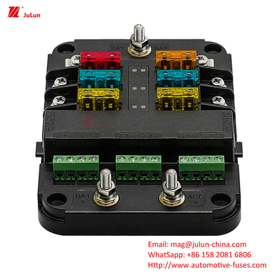 Eu UL Standard Automotive Circuit Breaker Bolt Fuse Holder 32V 30A-500A Nylon Housing