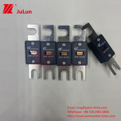 EV320-5C-225A-N 70VDC Custom Logo Automotive Blade Fuses Screw Plug In M6 M8 Copper 80A-500A