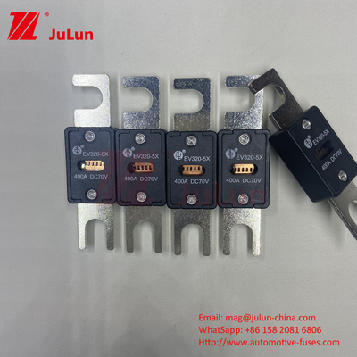 EV320-5C-400A-N 70VDC Black Copper Auto Blade Fuses For Overload And Short Circuit Protection