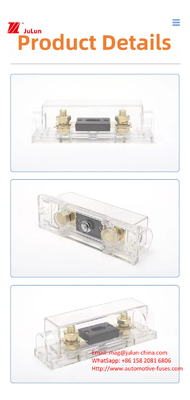 Red Black Silicone Low Voltage Fuse Holder