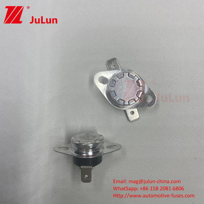 KSD Pin Type Metal Expansion Manual Reset KSD301 Bimetal Thermostat , Electric Appliances Thermal Cutoff Fuse