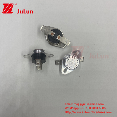 KSD Pin Type Metal Expansion Manual Reset KSD301 Bimetal Thermostat , Electric Appliances Thermal Cutoff Fuse