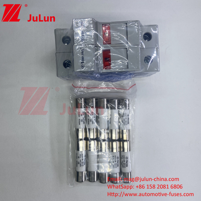 10x38mm 32A Silver Element Solar Fuse For Photovoltaic  RT18-32X 10*38mm Cylindrical Fuse Holder With 32A 690V Low