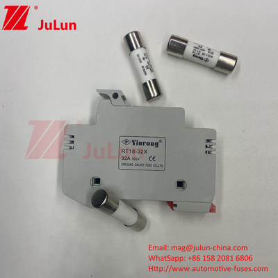 1000VDC  Solar PV Fuse Holder With 30kA 32A 63A 125A Din Rail Mounting Fuse Holders Fuse Holder B