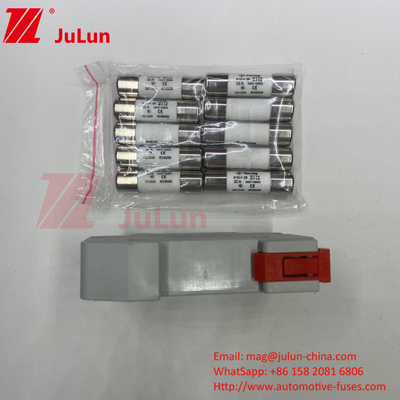 1000VDC-1500VDC Solar PV Fuse Holder With Fuse 2 Amp Fuse Solar Dc Cylindrical Fuse Links