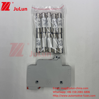 Professional Factory BYPV-18 1pole 16a 1000v Certified Cylindrical Ceramic Fuse With 30kA Breaking Capacity