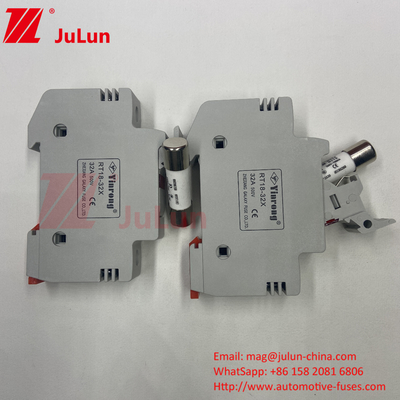 Din Guide Fuse Holder DIN Rail Solar Fuse Holder Solar DC 1000V PV Fuses 6A 10A 15A 20A 25A 30A High V