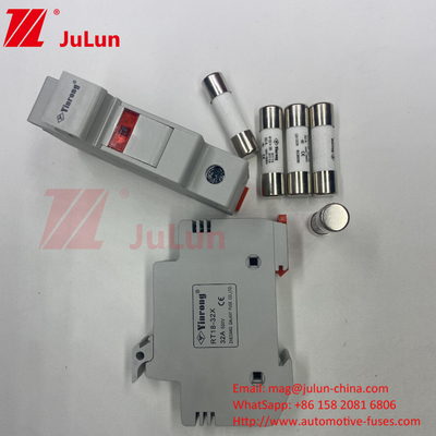 1000VDC 30kA Ceramic Solar PV Fuse 10*38 DC Solar Energy PV Solar Fuse Base And 1000V Fuse 15A 20A 25A 30A 32A