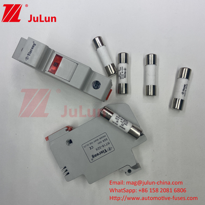 1000VDC 30kA Ceramic Solar PV Fuse 10*38 DC Solar Energy PV Solar Fuse Base And 1000V Fuse 15A 20A 25A 30A 32A